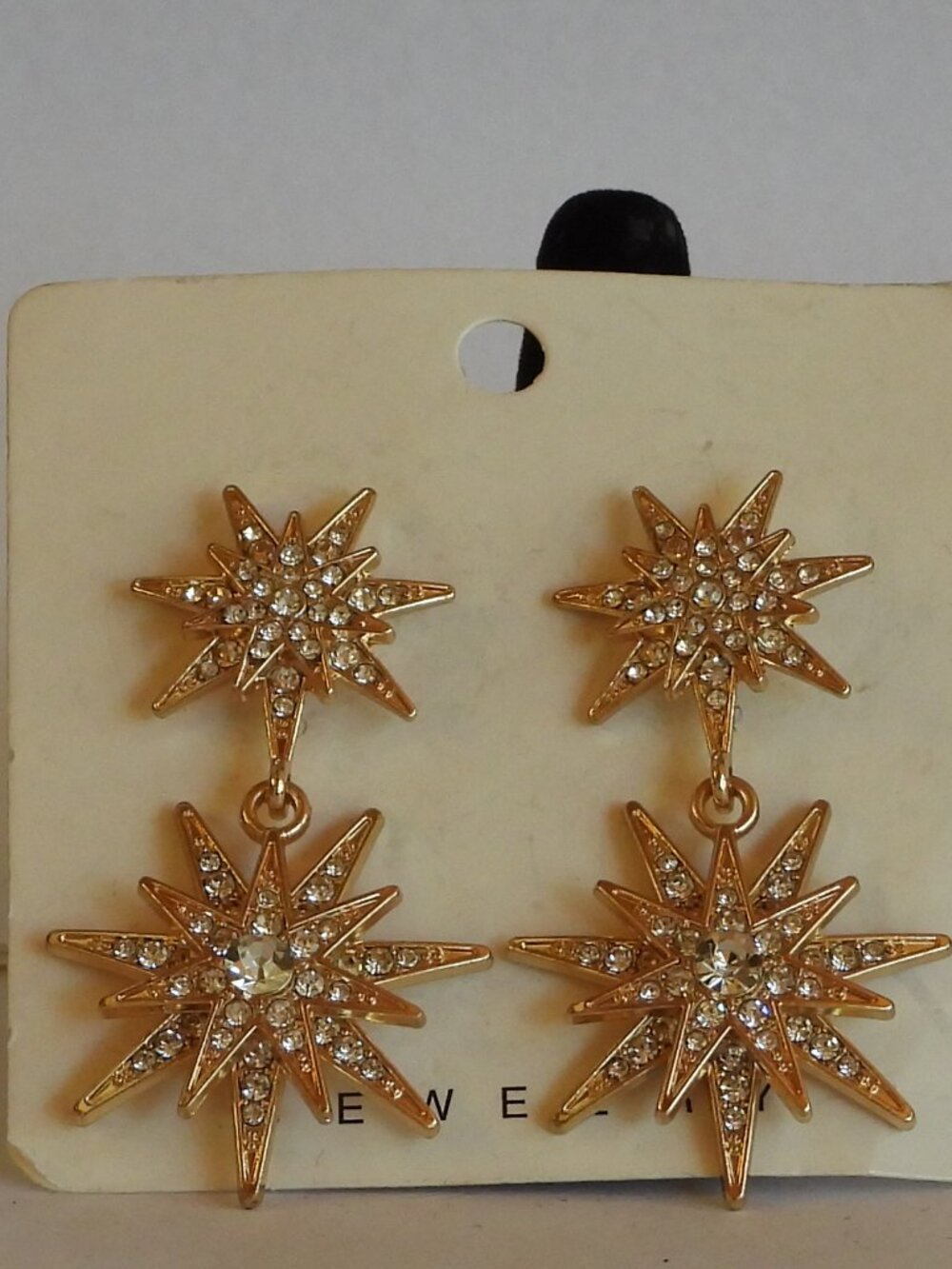 Starburst Rhinestone Earrings - Picture 4 of 5